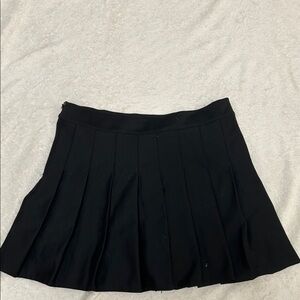 Pleated Mini Skirt With Built in Shorts